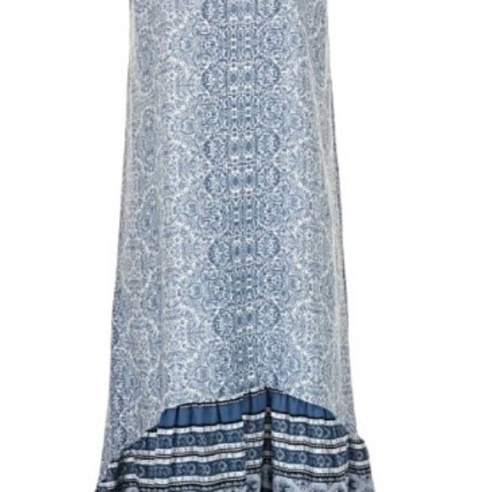 Knox Rose Light Blue Paisley Maxi Skirt